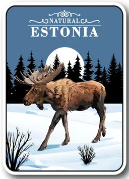 Magnet Estonia põdraga